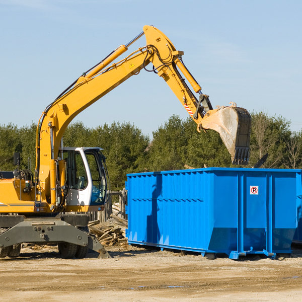 what happens if the residential dumpster is damaged or stolen during rental in Del Sol TX